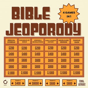 Ultimate Bible Jeopardy Bundle | Host Your Own Game Show | Jeopardy Template | Virtual Game| Party Game| Holiday Game | 2024 Updated Version - Etsy
