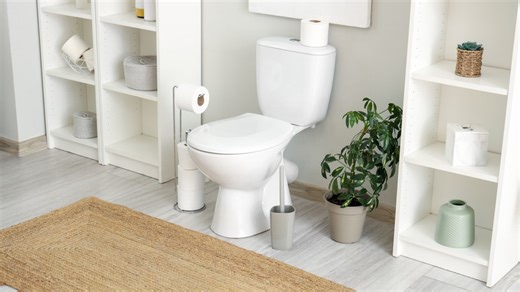 The clever toilet paper storage idea that comes from a budget-friendly thrift flip
