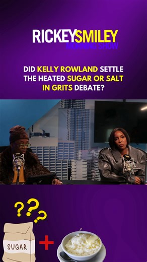 Did @KellyRowland settle the heated sugar or salt in grits debate? Read More 👇⁣⁣ RickeySmileyMorningShow.com ⁣⁣ ⁣⁣ #RSMS #RickeySmileyMorningShow | Rickey Smiley Morning Show