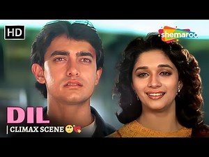 Dil - Climax Scene - Aamir Khan & Madhuri Dixit 90s Classic - Best Scene (HD)