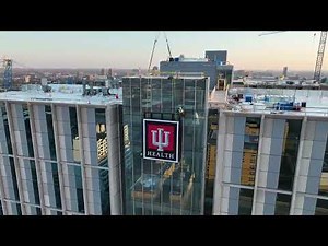 Epic 20-Foot Sign Installation at Indiana University Health