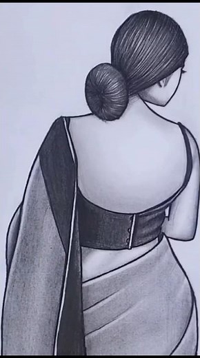 women back drawing, woman back drawing, women drawing back side, female back drawing, woman backside