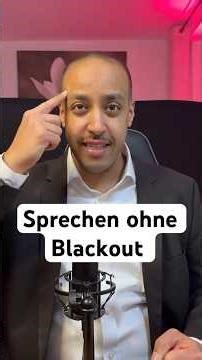 Sprechen ohne Blackout
