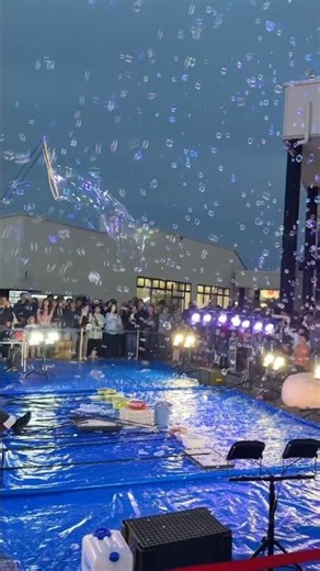 [Amazing] A fantastical world appeared on a Golden Week night 🫧 The night bubble at Rinku Outlet ...