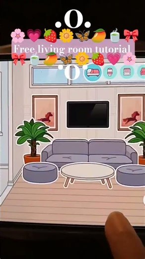 free living room tutorial! (Toca boca)