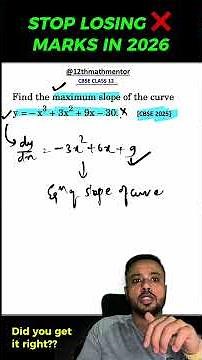 AOD 2025 PYQ Solved | CBSE Class 12 Maths #12thmathmentor