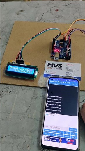 Non-Invasive Glucometer with Bluetooth monitoring using Arduino UNO