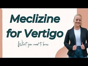 Should you REALLY be Using Meclizine for Vertigo? #vestibular