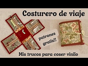 Travel Sewing Kit. Learn to sew vinyl. Free tutorial 223