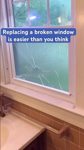 Replacing a broken window is easier than you think #diy #homeownership #window