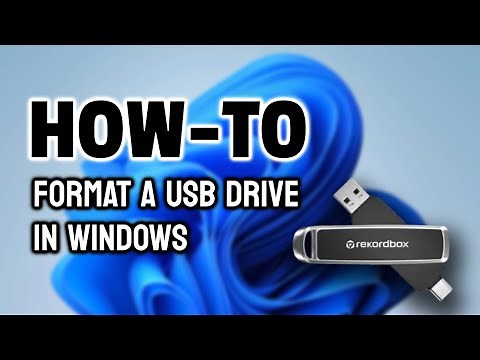 How to format a USB drive in Windows