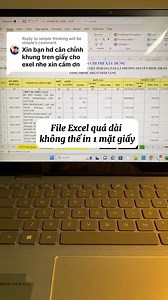 Cách in file excel vừa khít trang giấy | Chinh phục tin học