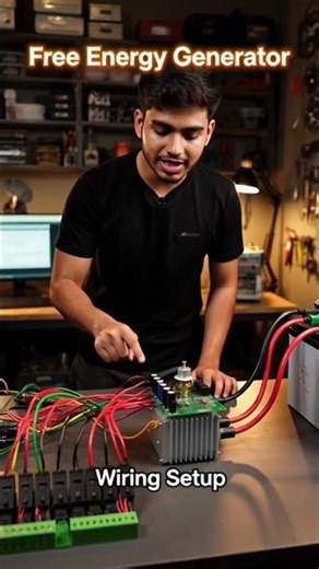 Free Energy Generator Final Wiring Setup 🔥 | Voltage Regulation & Battery Charging Connection