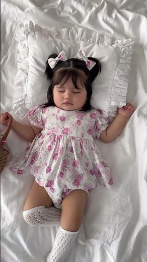 Sleeping angel Ija in her stunning Charlotte Mae Set 🌸🩷💗👛