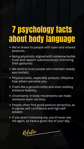 7 psychology facts about body language | Relation & Love Fact