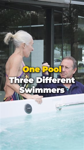 One pool. Three different swimmers. Endless possibilities. Book your test soak today: https://bit.ly/4l4DMJA | Hot Spring Spas NZ