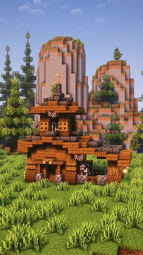 A cute starter tower house! It looks small but has more than it looks! Check out my YouTube channel for full tutorial! #minecraft #asmr #minecraftbuilding #minecrafttutorial #minecrafthacks #minecrafthacks #tower #towerhouse