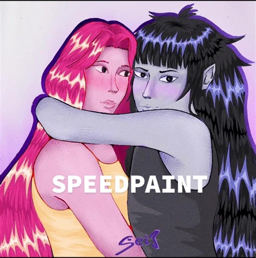 ultra fast speedpaint im so undecided when it comes to rendering 😭 #fanart #adventuretimefanart #adventuretime #speedpaintdigital #bubbline