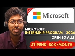 Microsoft Internship Program - 2026 | Complete Guide | Free Resources | Software Engineer