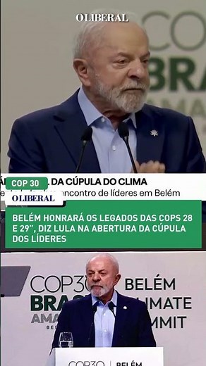 "Belém will honor the legacies of COP28 and COP29," says Lula at the opening of the Leaders' Summit.