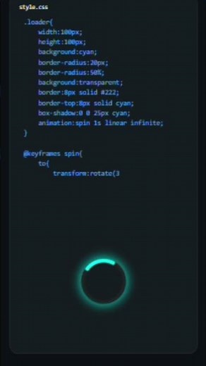css loader🤟 | css magic'| #loadercss #css3 #csstutorial #fullstackdeveloper