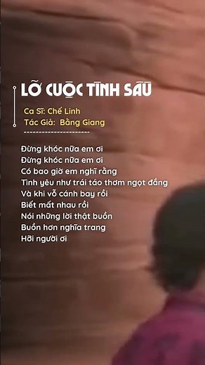 Chế Linh | Lỡ Cuộc Tình Sầu (Lyrics) | Nhạc Vàng Tuyển Chọn #shorts