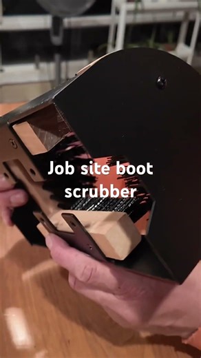 Job site boot scrubber #boots #scrubber #clean