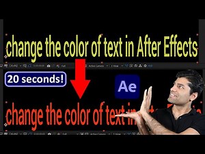 How to change the color of text in After Effects