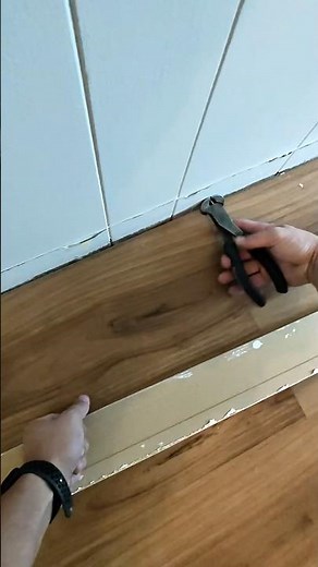 Removing and Replacing Baseboard - Comment what videos you want to see next🫣 #construction #meta