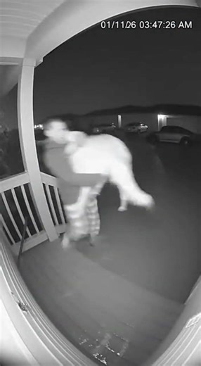 347 AM Flood Rescue — Neighbour Saves Chained Dog as Water Surges Doorbell Cam