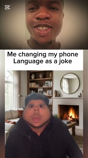 Me changing my phone language as a joke! 🤣