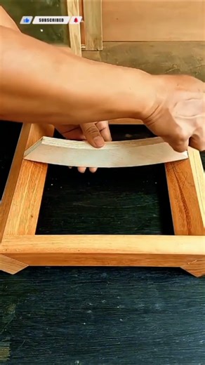 Detailed Technique for Installing the Center of Curved Wood Boards | High Precision, Neat .