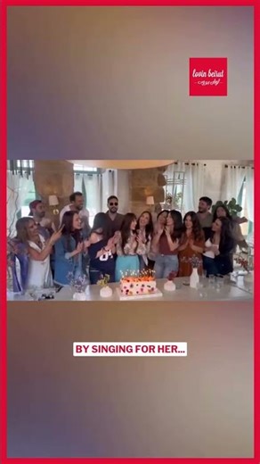 Happy birthday to Abeer Nehme, who celebrated her special day in the sweetest way! 🎂🎉