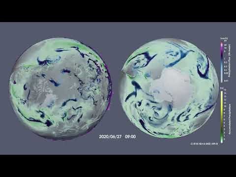 From weather to climate - precipitation in the polar regions simulated with ICON R2B10