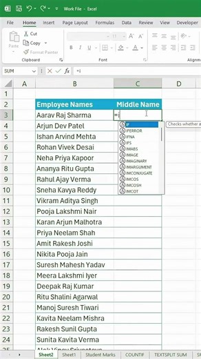 Extract Middle Name Easily with Excel Formula 📊