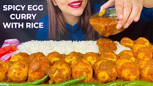 25K views · 623 reactions | NO TALKING ASMR 狼 | SPICY EGG CURRY  | WHITE RICE  | BIG BITES MUKBANG #eggcurrymukbang #spicyegg #eggcurry #egglovers #riceandcurry #desifood #indianmukbang #bigbites #eatingsounds #notalkingasmr | Fact Inzu | Facebook