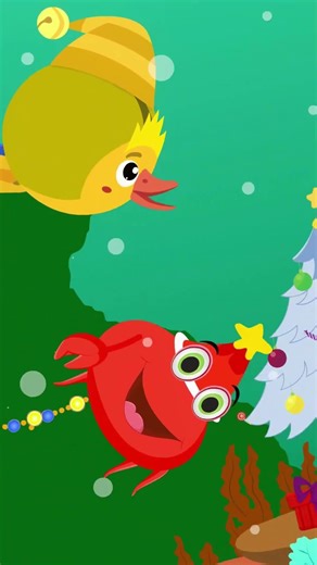 Christmas Shark with Friends 🎄🦈 | part 7 | Little Fish Tales | #shorts