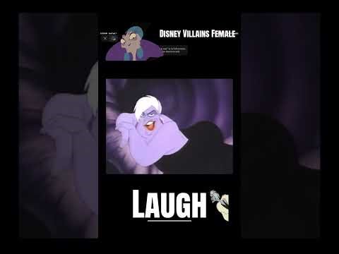 Disney Villains Female Laugh HA HA HA Evil Queen Maleficent Ursula