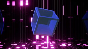 VJ Loop Abstract rotation of geometric metamorphoses.