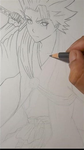 HOW I DRAW HITSUGAYA TOUSHIROU|BLEACH #anime #animeeart #artwork #fanart #drawing #bleach