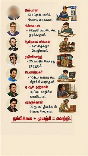 From Ordinary Jobs to Extraordinary Success 💯 | Ambani, Bill Gates, Rajini & More | Life Lines Tamil