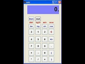 Matlab Project Code: GUI Based Calculator Best version 2022