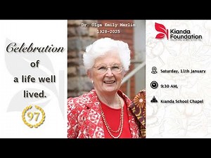 Dr. Olga Emily Marlin Promoted To Glory!