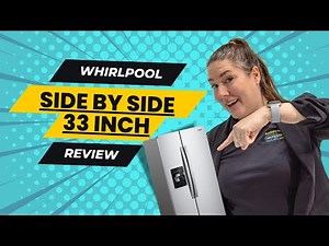 Whirlpool 33-Inch Wide Side-by-Side Refrigerator | Spacious, Stylish, and Built for Your Kitchen!