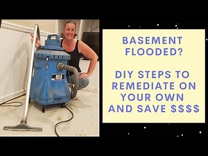 Flooded basement cleanup - DIY tips to save money