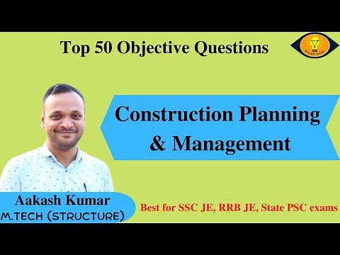 50 MCQ on CPM PERT | Construction planning and management MCQs | Civil engineering | RRB JE | SSC JE