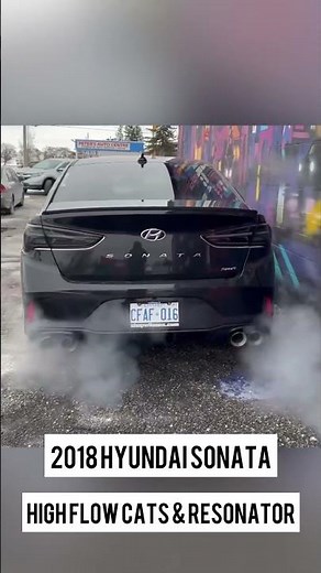 2018 Hyundai Sonata With High Flow Catalytic Converters & Resonator #shorts
