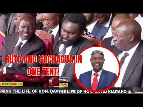 BREAKING: GACHAGUA AND RUTO SHARE ONE TENT IN NYANDARUA. LATE KIARAHO REQUIEM SERVICE