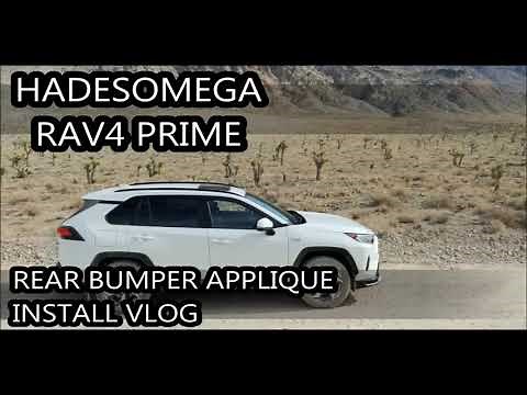 Rav4 Prime Toyota OEM Rear Bumper Applique Install VLOG