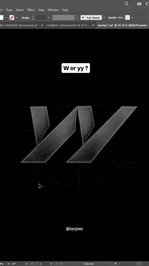 LOGO DESIGN on Instagram: "YN or yy or w??🤨 If you need a logo, you can DM us. #logodesigner #logobrandingdesign #designinspiration #logotype #adobeillustrator"